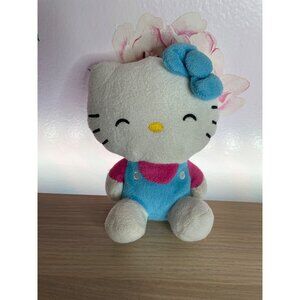 Hello Kitty Blue Overalls Plush